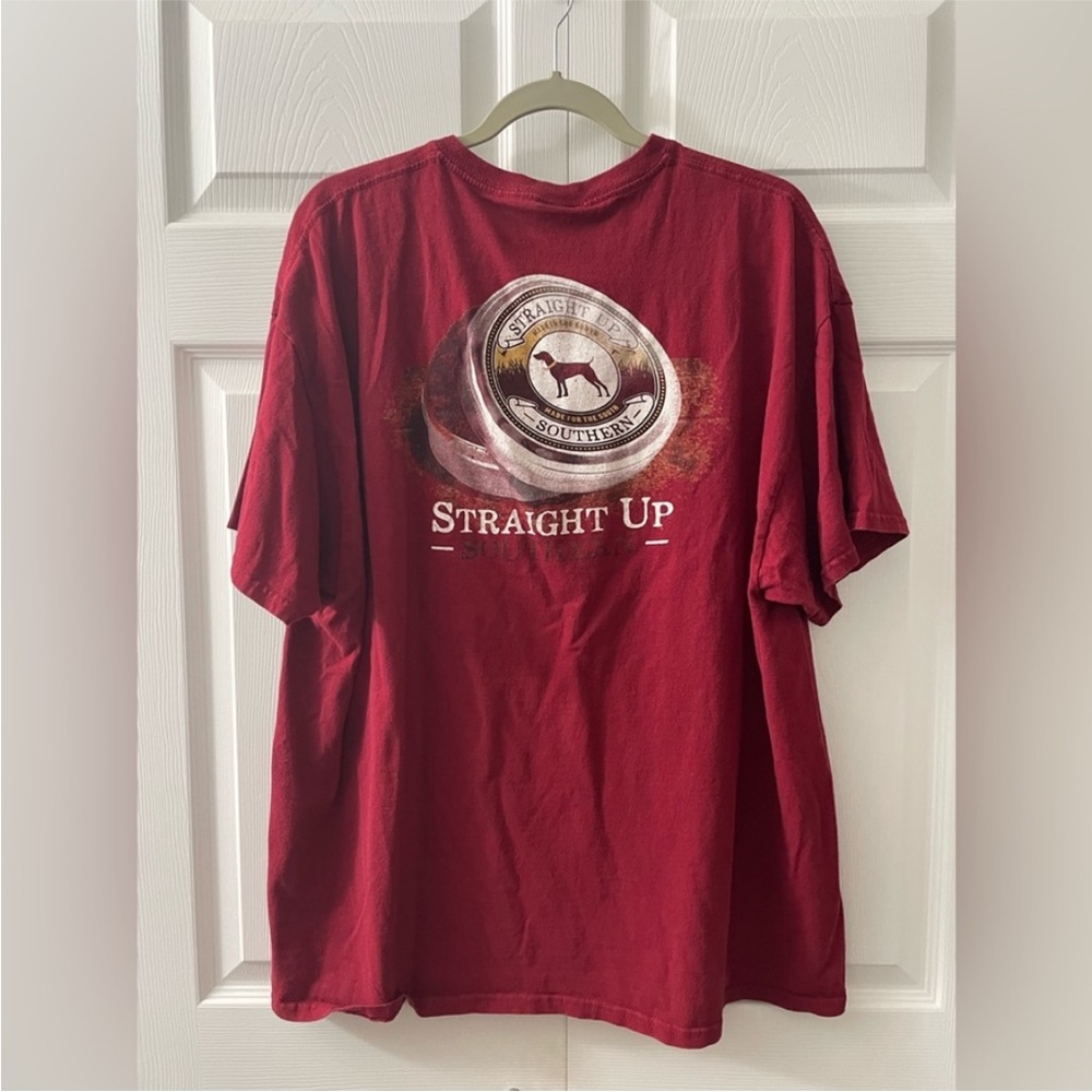 Straight Up Southern red short sleeve shirt